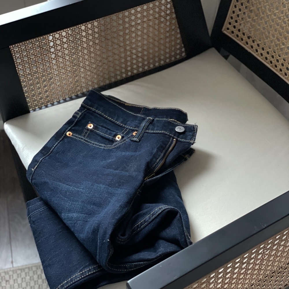 Levis Mens 510 Slim Skinny Jeans Blue Denim